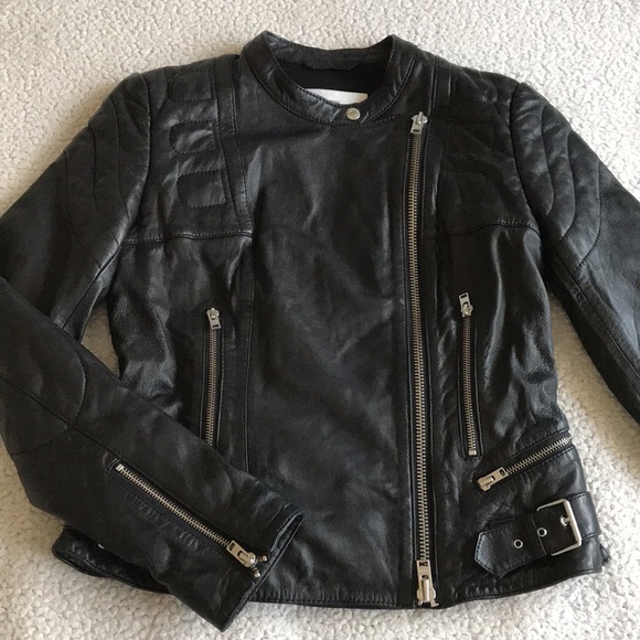 Closed Oakes leather moto jacket S - Picture 2 of 16